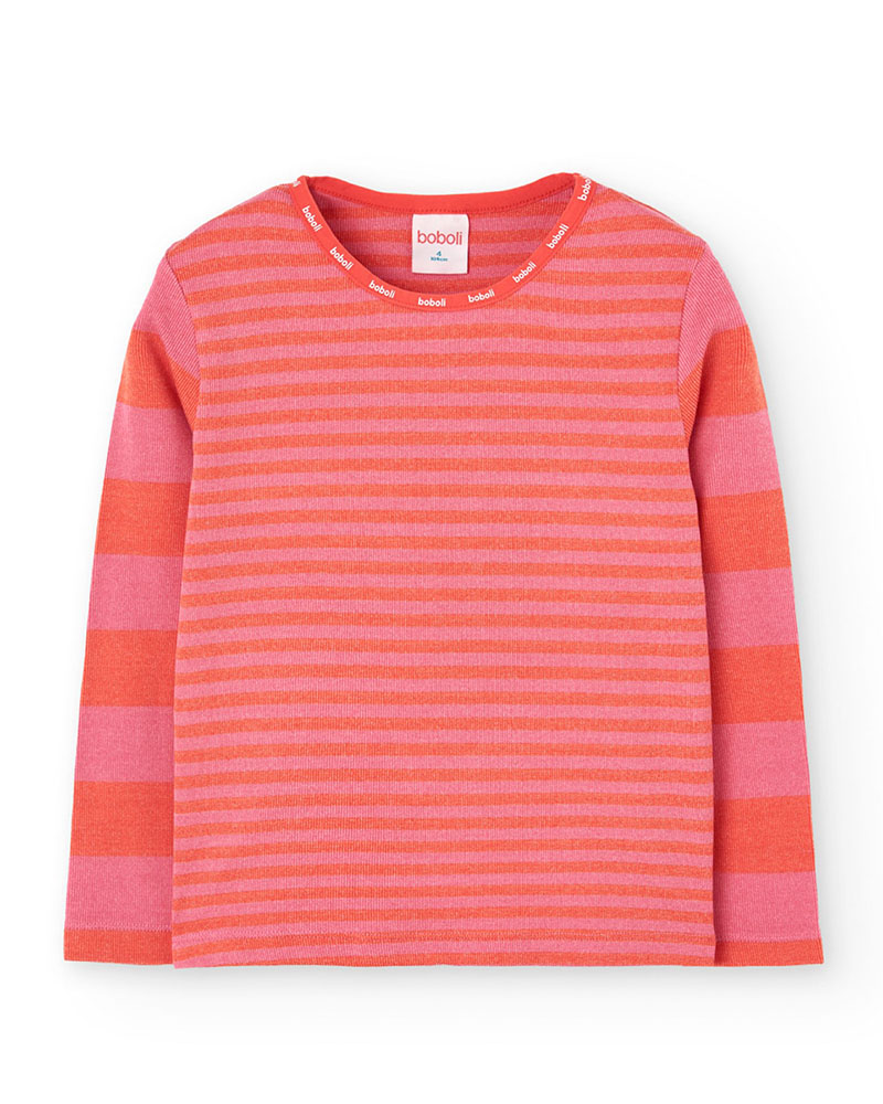 BOBOLI Pyjamas ribbed striped for girl - 922047 BOBOLI Pyjamas ribbed striped for girl - 922047