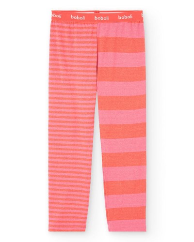 BOBOLI Pyjamas ribbed striped for girl - 922047 BOBOLI Pyjamas ribbed striped for girl - 922047