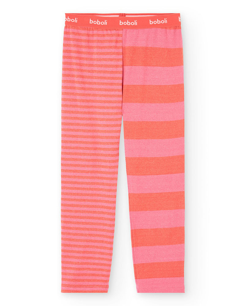 BOBOLI Pyjamas ribbed striped for girl - 922047 BOBOLI Pyjamas ribbed striped for girl - 922047