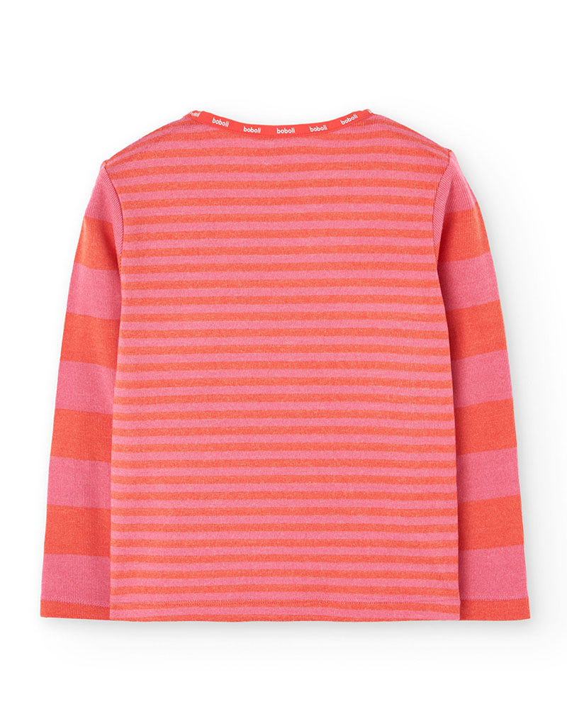 BOBOLI Pyjamas ribbed striped for girl - 922047 BOBOLI Pyjamas ribbed striped for girl - 922047