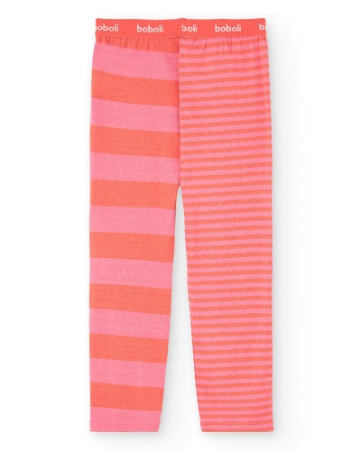 BOBOLI Pyjamas ribbed striped for girl - 922047 BOBOLI Pyjamas ribbed striped for girl - 922047