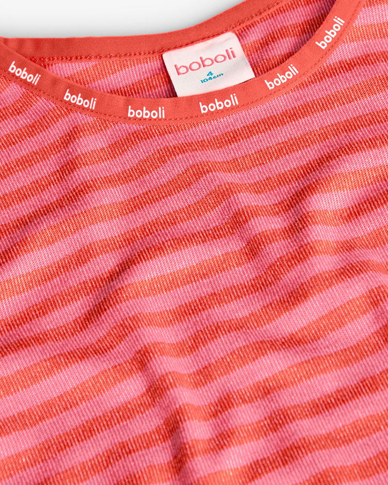 BOBOLI Pyjamas ribbed striped for girl - 922047 BOBOLI Pyjamas ribbed striped for girl - 922047