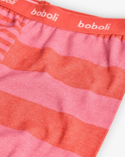 BOBOLI Pyjamas ribbed striped for girl - 922047 BOBOLI Pyjamas ribbed striped for girl - 922047