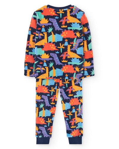 BOBOLI Velour pyjamas printed for boy -BCI - 932004