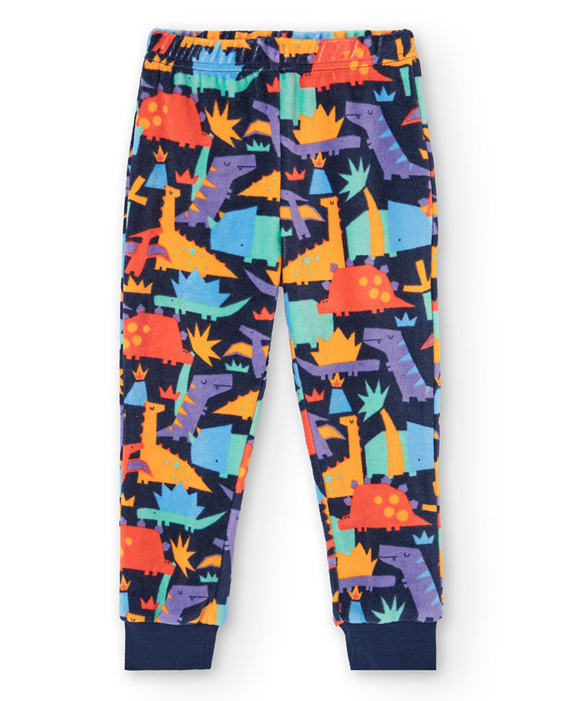 BOBOLI Velour pyjamas printed for boy -BCI - 932004