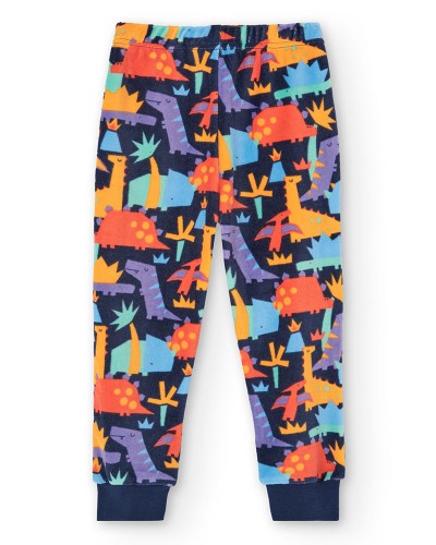 BOBOLI Velour pyjamas printed for boy -BCI - 932004
