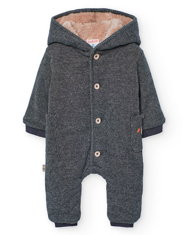 BOBOLI Knit play suit fantasy for baby -BCI - 122005