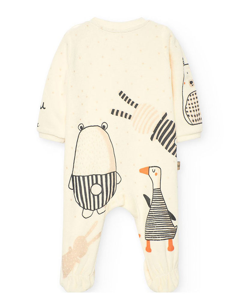 BOBOLI Velour play suit for baby -BCI - 122094