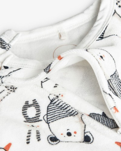 BOBOLI Velour play suit for baby -BCI - 122083