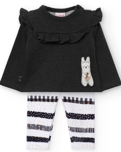 BOBOLI Set knit for baby girl -BCI - 122049