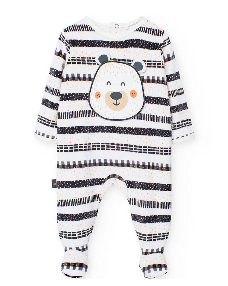 BOBOLI Velour play suit for baby -BCI - 122061