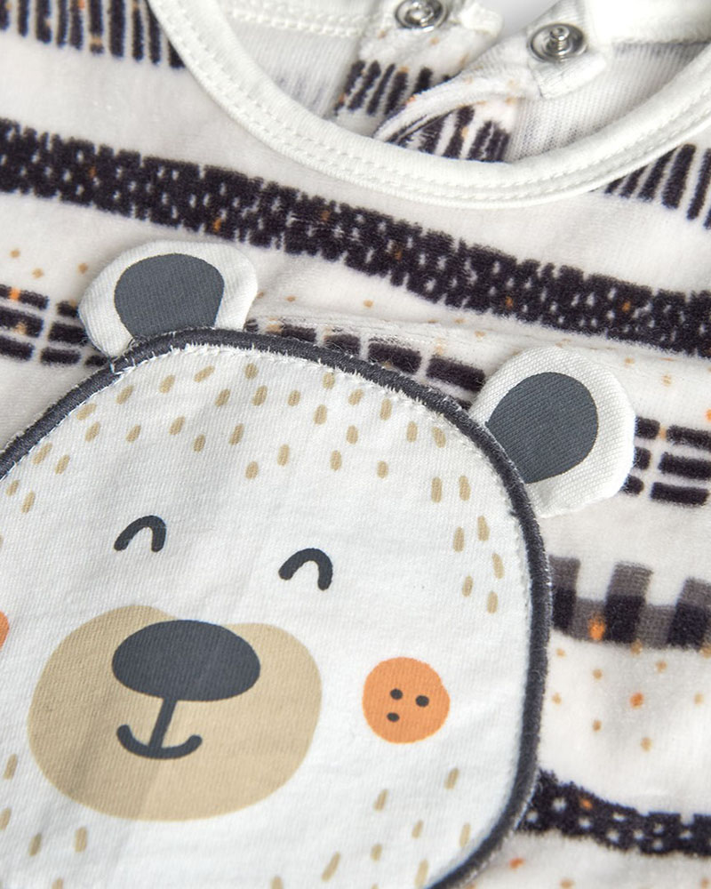 BOBOLI Velour play suit for baby -BCI - 122061