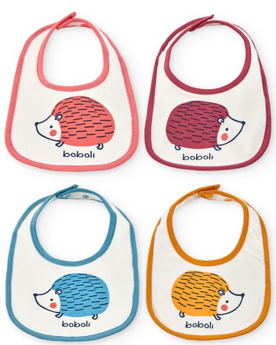 BOBOLI Pack 4 bibs for baby -BCI - 132130 BOBOLI Pack 4 bibs for baby -BCI - 132130