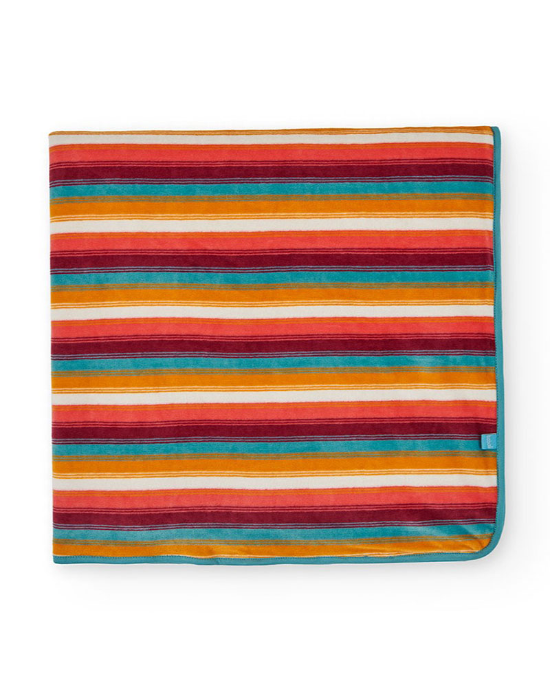 BOBOLI Velour blanket striped for baby -BCI - 132118 BOBOLI Velour blanket striped for baby -BCI - 132118