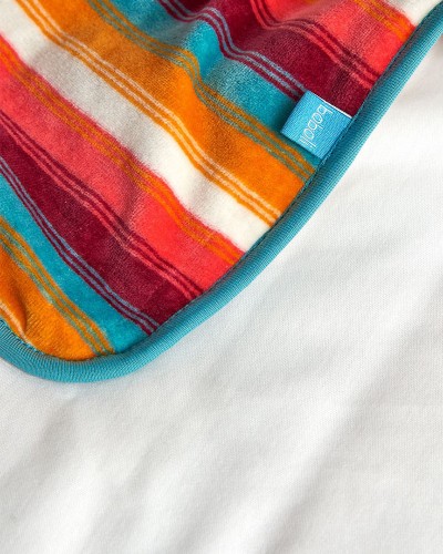 BOBOLI Velour blanket striped for baby -BCI - 132118 BOBOLI Velour blanket striped for baby -BCI - 132118