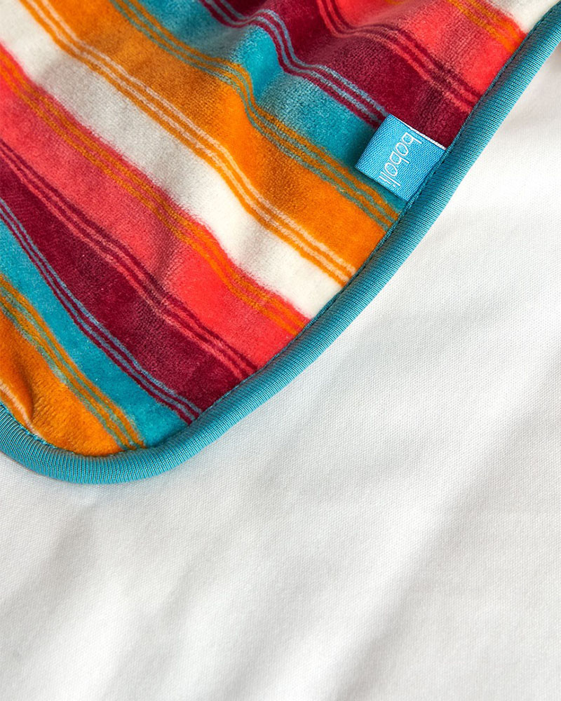 BOBOLI Velour blanket striped for baby -BCI - 132118 BOBOLI Velour blanket striped for baby -BCI - 132118