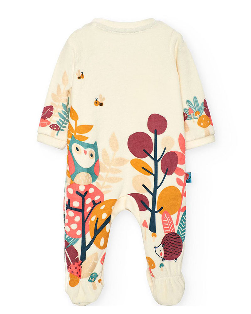 BOBOLI Velour play suit for baby -BCI - 132084