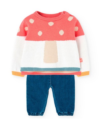 BOBOLI Set knit for baby girl -BCI - 132039 BOBOLI Set knit for baby girl -BCI - 132039
