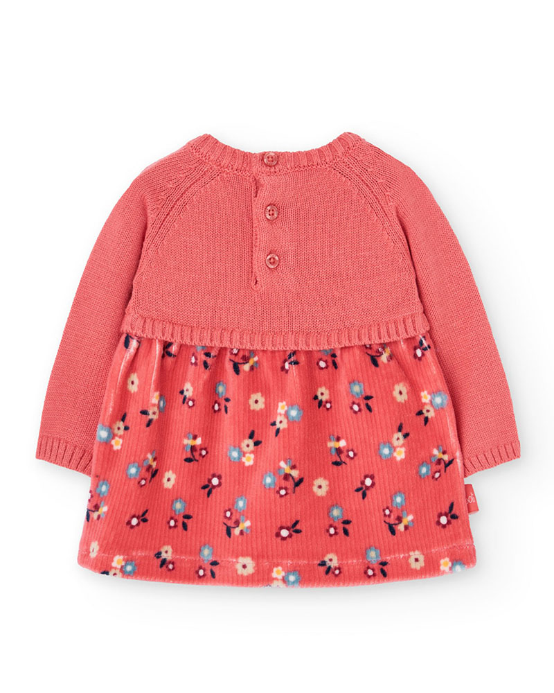 BOBOLI Knitwear combined dress for girl -BCI - 132040 BOBOLI Knitwear combined dress for girl -BCI - 132040