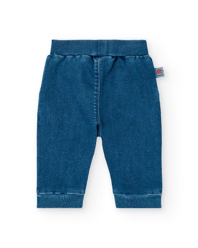 BOBOLI Denim trousers knit for baby boy -BCI - 132174 BOBOLI Denim trousers knit for baby boy -BCI - 132174