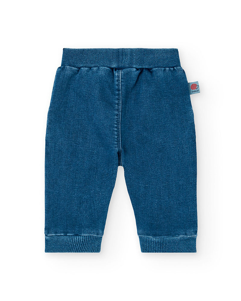 BOBOLI Denim trousers knit for baby boy -BCI - 132174 BOBOLI Denim trousers knit for baby boy -BCI - 132174