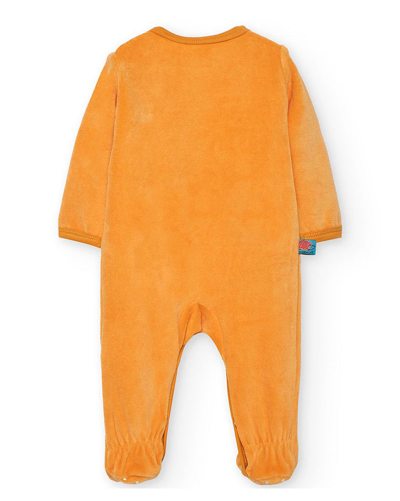 BOBOLI Velour play suit for baby girl -BCI - 132208