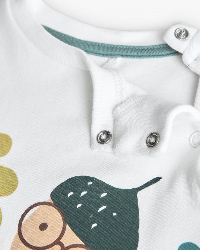 BOBOLI Interlock play suit for baby -BCI - 142074