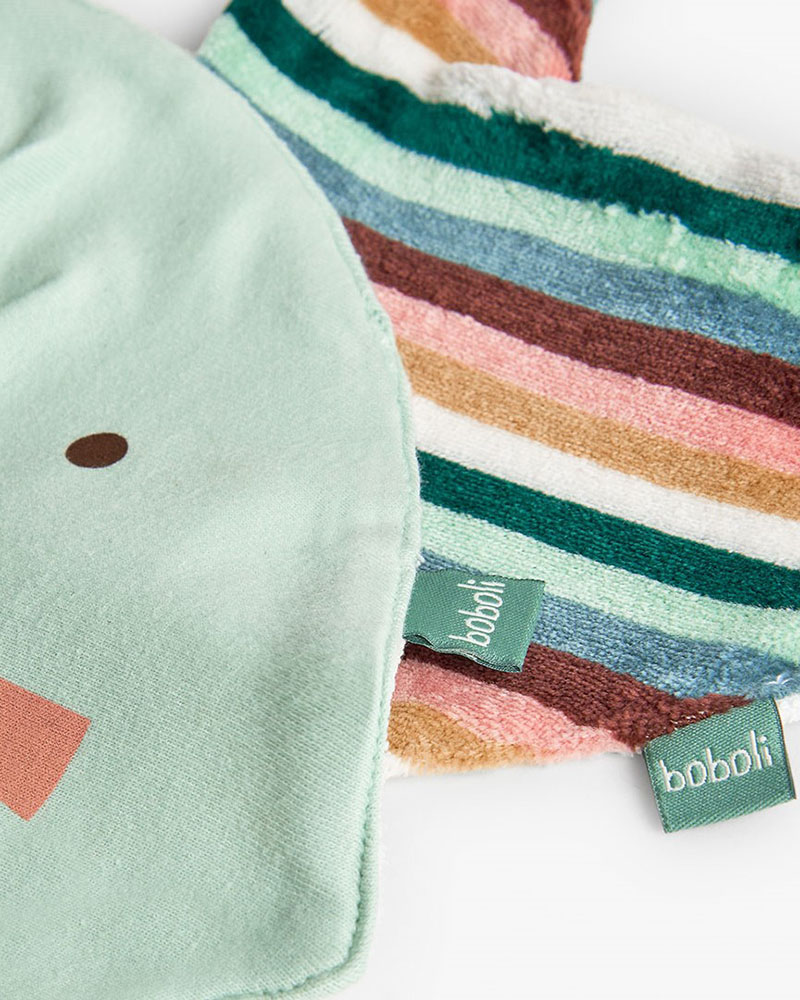 BOBOLI Pack 2 ribbed foulards for baby -BCI - 142142 BOBOLI Pack 2 ribbed foulards for baby -BCI - 142142