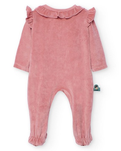 BOBOLI Velour play suit for baby girl -BCI - 142085 BOBOLI Velour play suit for baby girl -BCI - 142085