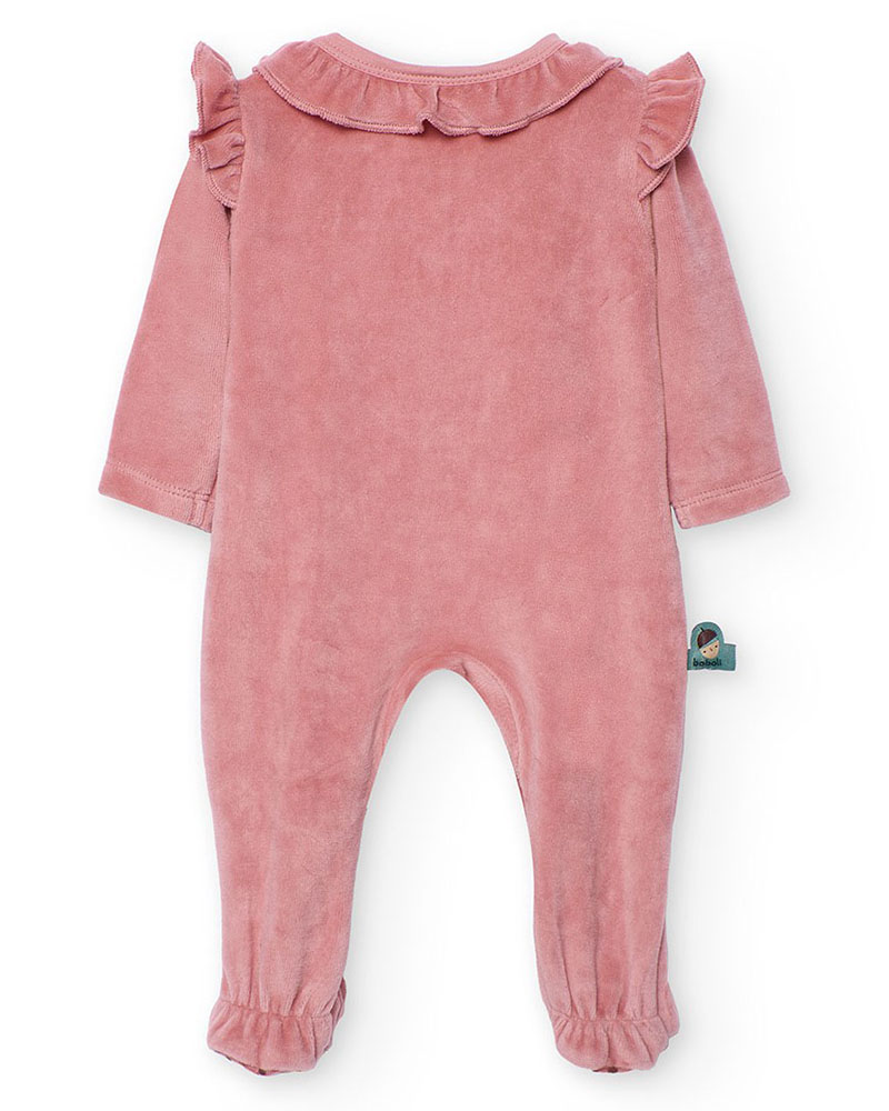 BOBOLI Velour play suit for baby girl -BCI - 142085 BOBOLI Velour play suit for baby girl -BCI - 142085
