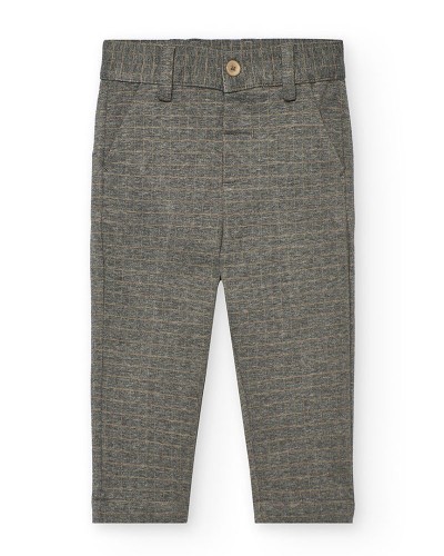 BOBOLI Knit trousers check for baby boy - 712099 BOBOLI Knit trousers check for baby boy - 712099