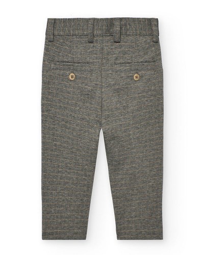 BOBOLI Knit trousers check for baby boy - 712099 BOBOLI Knit trousers check for baby boy - 712099