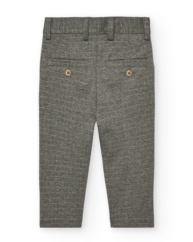 BOBOLI Knit trousers check for baby boy - 712099 BOBOLI Knit trousers check for baby boy - 712099