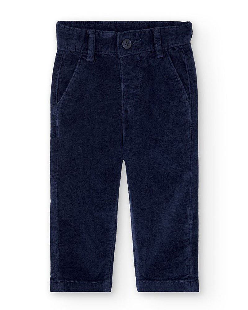 BOBOLI Microcorduroy trousers for baby boy -BCI - 712033 BOBOLI Microcorduroy trousers for baby boy -BCI - 712033