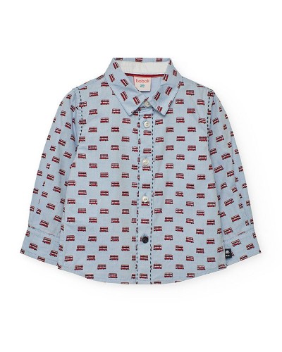BOBOLI Oxford long sleeves shirt for baby -BCI - 712224 BOBOLI Oxford long sleeves shirt for baby -BCI - 712224