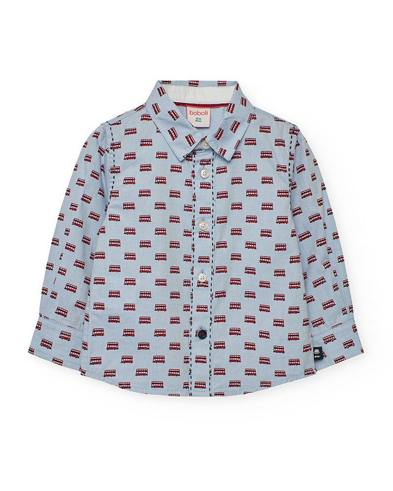 BOBOLI Oxford long sleeves shirt for baby -BCI - 712224 BOBOLI Oxford long sleeves shirt for baby -BCI - 712224