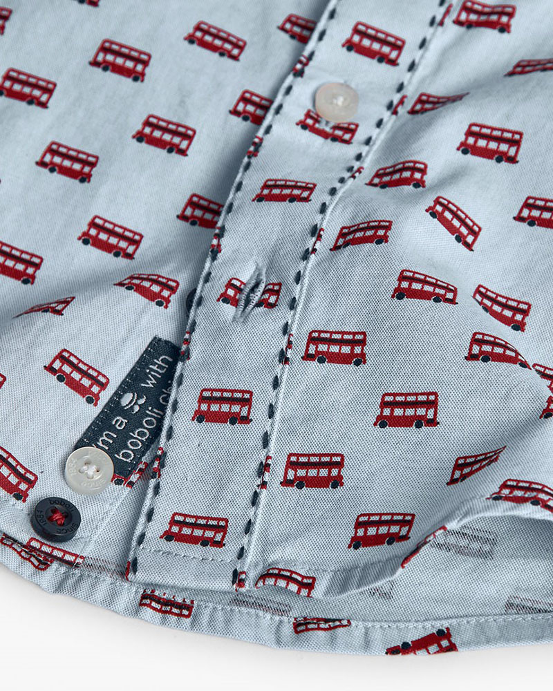 BOBOLI Oxford long sleeves shirt for baby -BCI - 712224 BOBOLI Oxford long sleeves shirt for baby -BCI - 712224