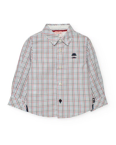 BOBOLI Poplin shirt check for baby -BCI - 712246