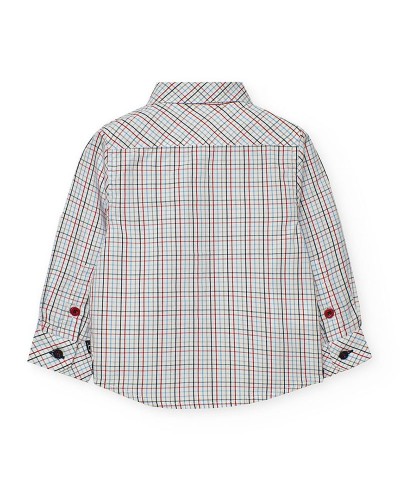 BOBOLI Poplin shirt check for baby -BCI - 712246