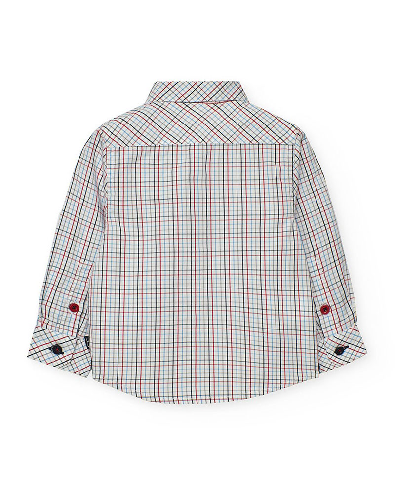 BOBOLI Poplin shirt check for baby -BCI - 712246