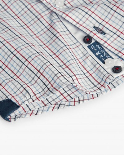 BOBOLI Poplin shirt check for baby -BCI - 712246