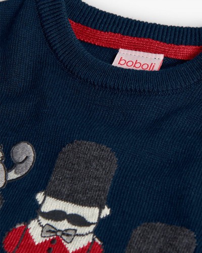 BOBOLI Knitwear pullover for baby boy -BCI - 712190