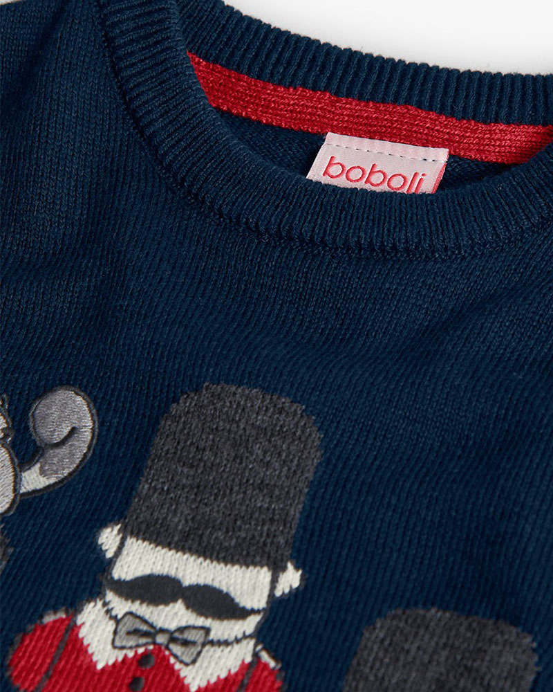 BOBOLI Knitwear pullover for baby boy -BCI - 712190