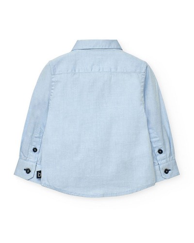 BOBOLI Oxford long sleeves shirt for baby -BCI - 712358