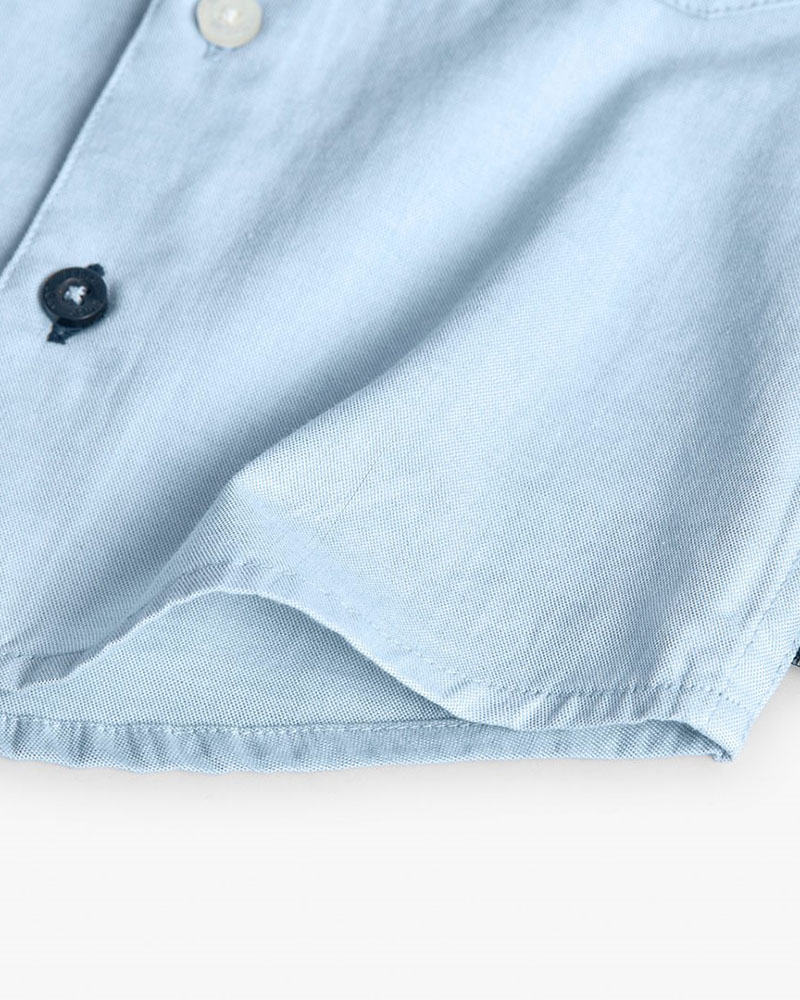 BOBOLI Oxford long sleeves shirt for baby -BCI - 712358