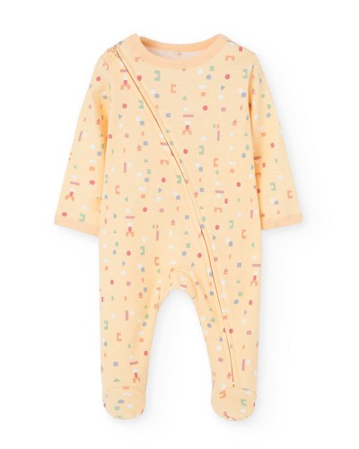 BOBOLI Interlock play suit printed for baby -BCI - 192057