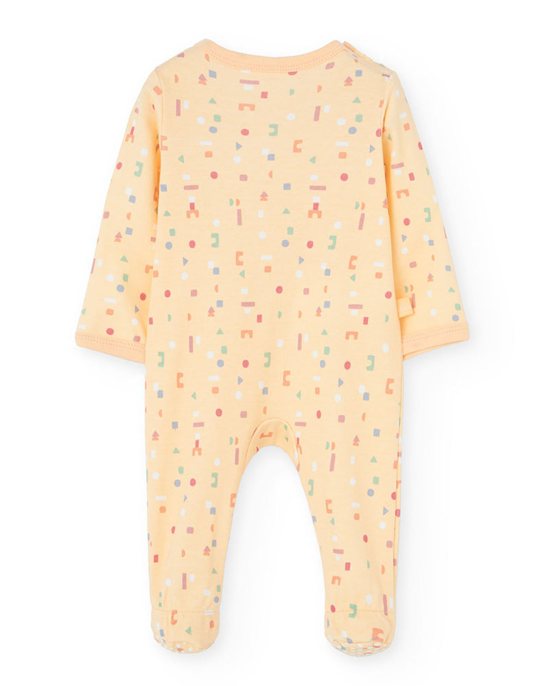 BOBOLI Interlock play suit printed for baby -BCI - 192057