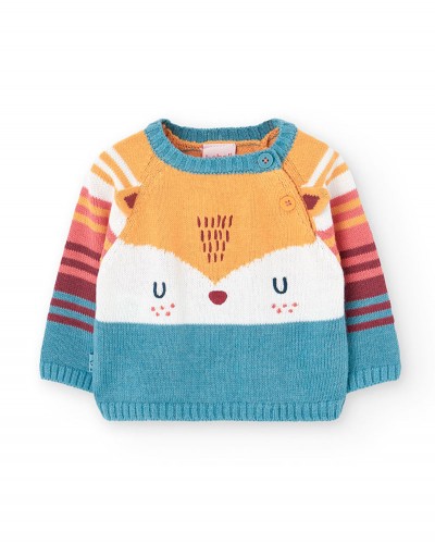 BOBOLI Knitwear pullover for baby boy -BCI - 132152