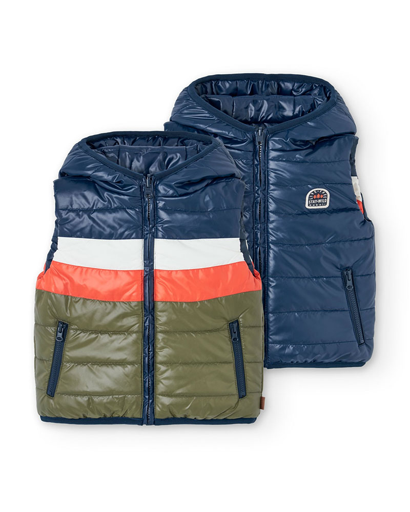BOBOLI Vest reversible for boy - 522133 BOBOLI Vest reversible for boy - 522133