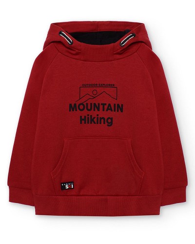 BOBOLI Fleece with hood sweatshirt for boy -BCI - 532101